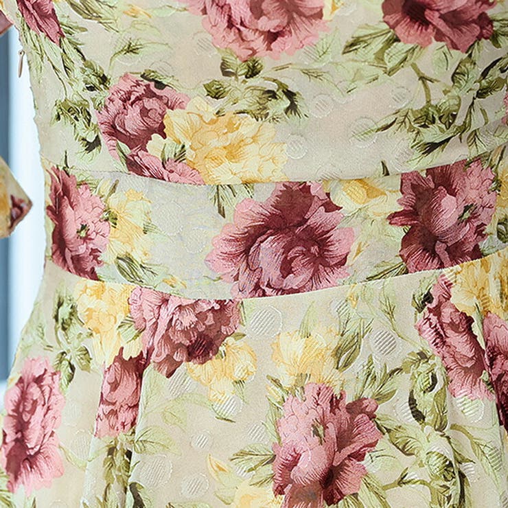 花柄 ロング ワンピース[品番：JSFW0010356]｜JS FASHION