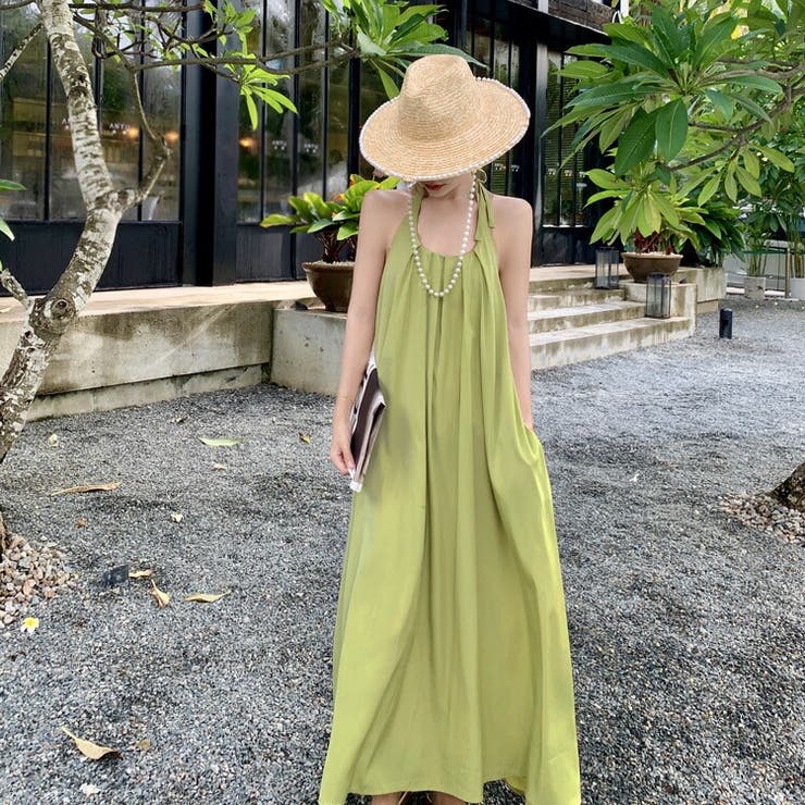 背中見せ マキシワンピース 全2色[品番：JSFW0009615]｜JS