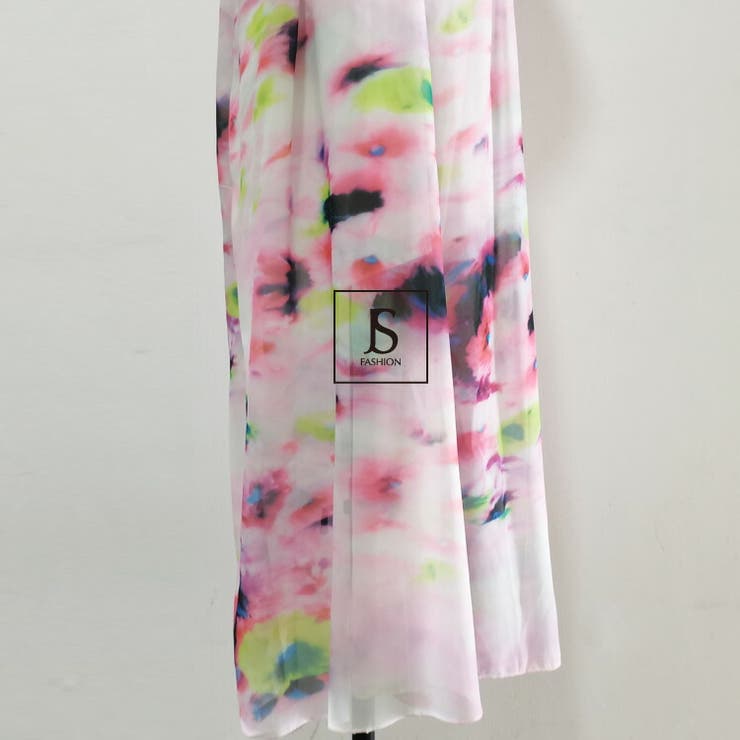 リゾートワンピース 全3色 ロングワンピース[品番：JSFW0009654