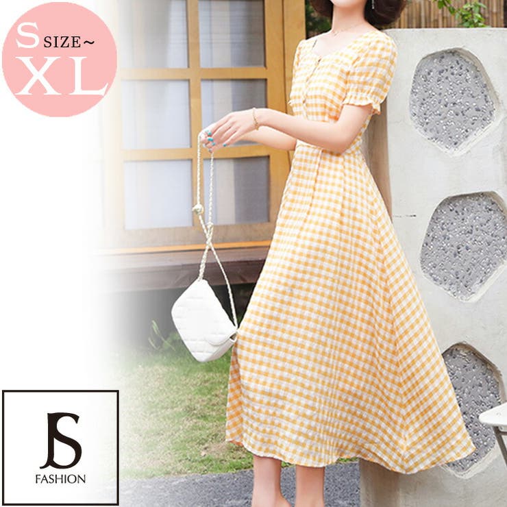 ギンガム チェック ロング[品番：JSFW0010592]｜JS FASHION