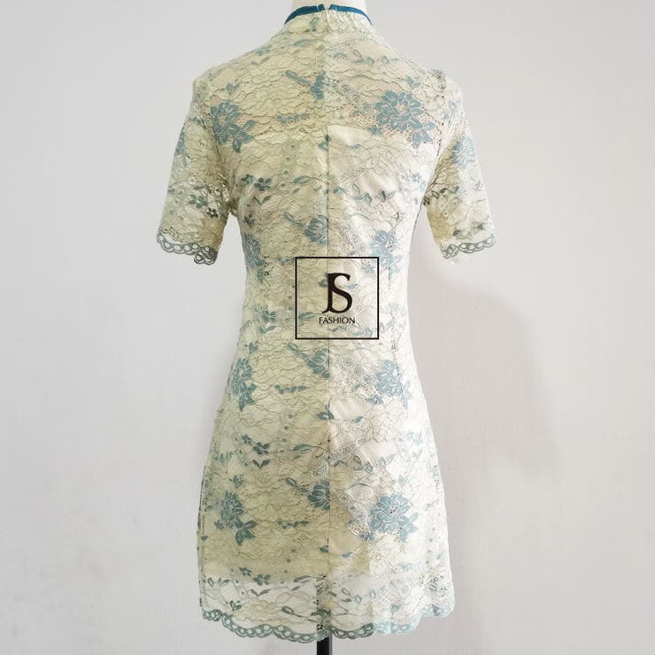 チャイナドレス レースワンピース 全2色[品番：JSFW0009675]｜JS