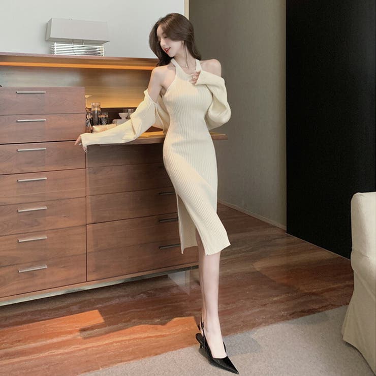 2点セット ニットワンピース 全4色[品番：JSFW0009762]｜JS