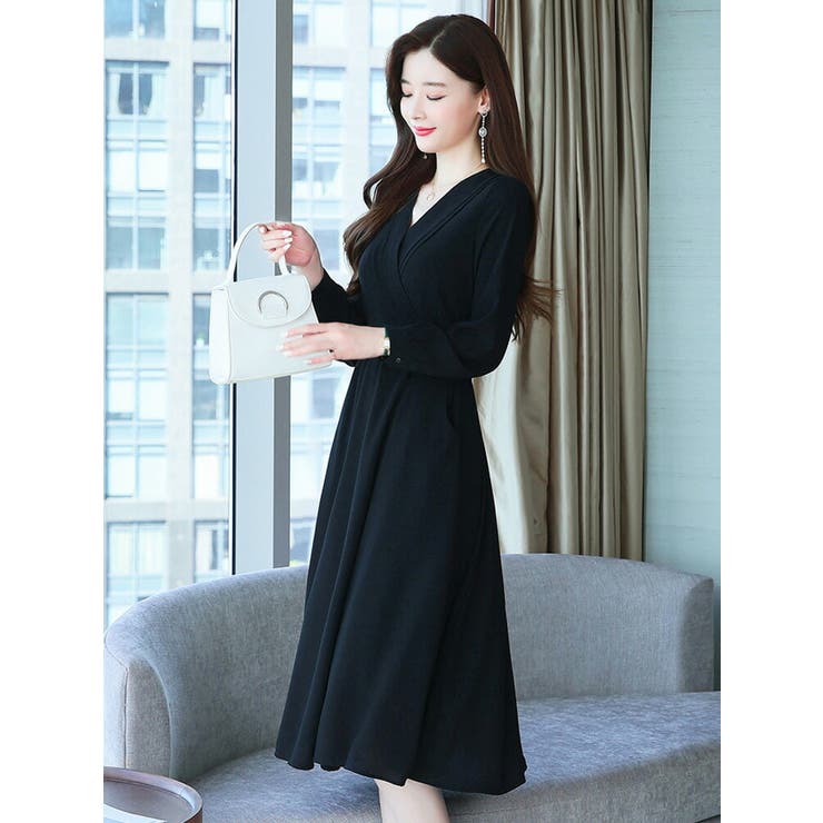 yaecaカシュクールワンピースジャケット165056 YAECA [ WRITE ] WOMENS カシュクールワンピース 97557