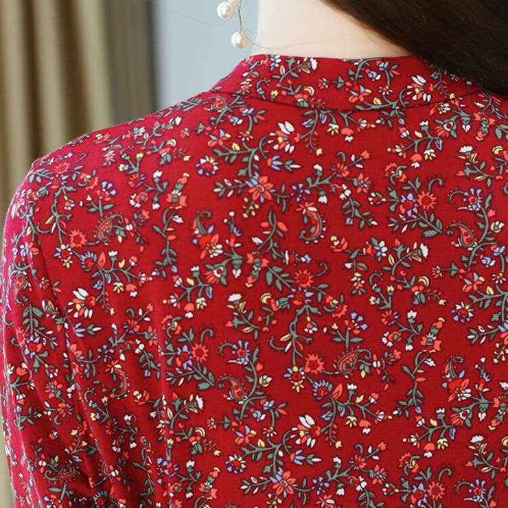 小花柄ワンピース 全2色 Aライン[品番：JSFW0009731]｜JS