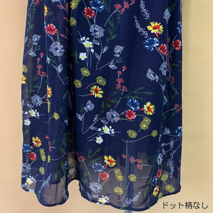 花柄 ワンピース Aライン[品番：JSFW0010614]｜JS FASHION