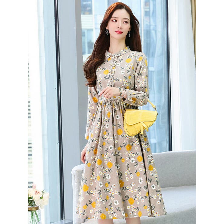 【セール】福袋/福箱ファッション通販 花柄ワンピース FASHION Aライン[品番：JSFW0010617]｜JS 全2色 スカート