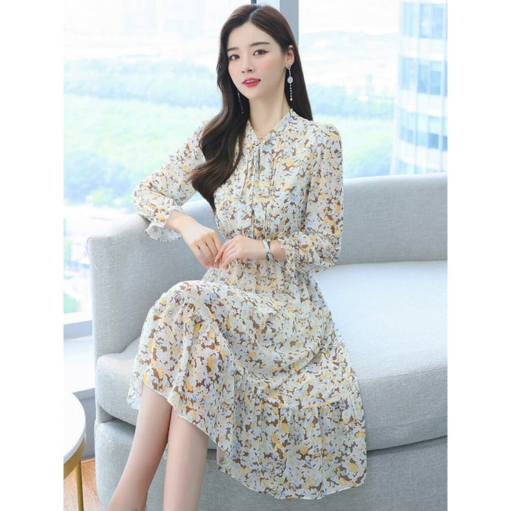 驚きの価格 小花柄ワンピース ワンピース[品番：JSFW0010627]｜JS 花柄 ワンピース