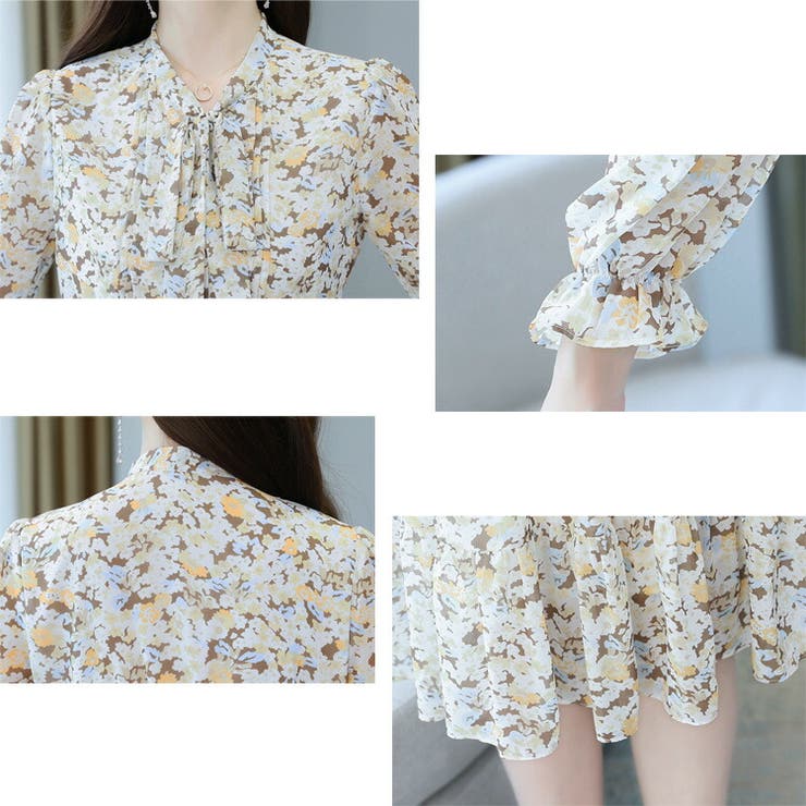 小花柄ワンピース 花柄 ワンピース[品番：JSFW0010627]｜JS
