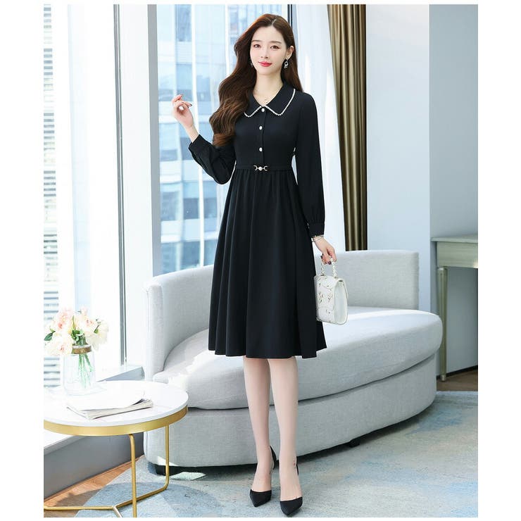 ルネ♡サイドパール　ワンピース ルネ♡サイドパール ニットワンピース