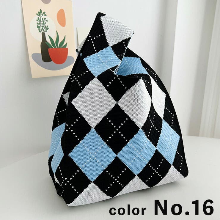 花柄ニットバッグ - CAN ONLINE SHOP