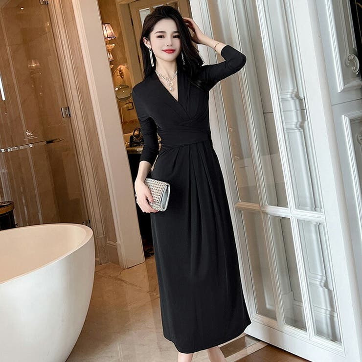 ワンピース ロングドレス 全2色[品番：JSFW0012107]｜JS FASHION