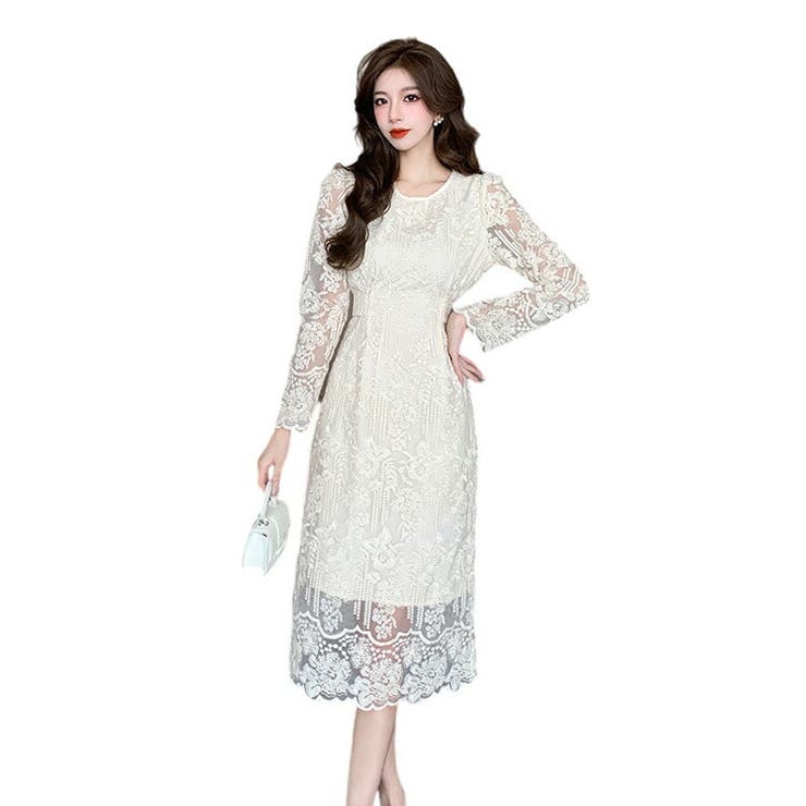 レース ワンピース 全2色[品番：JSFW0012374]｜JS FASHION