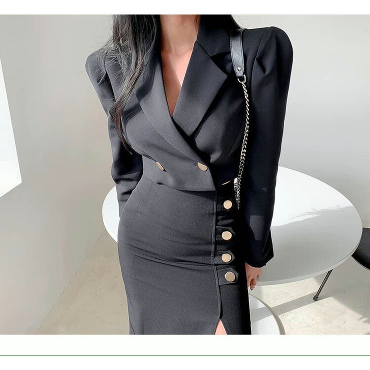 セットアップ ジャケット風トップス スーツスタイル | JS FASHION | 詳細画像13 