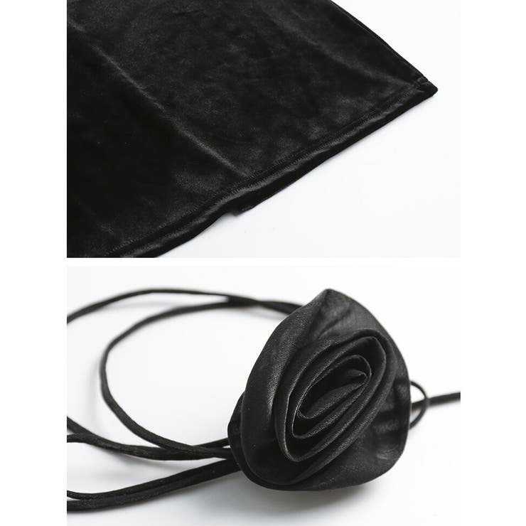 ベロアワンピ チョーカー付き タイトワンピ | JS FASHION | 詳細画像16 