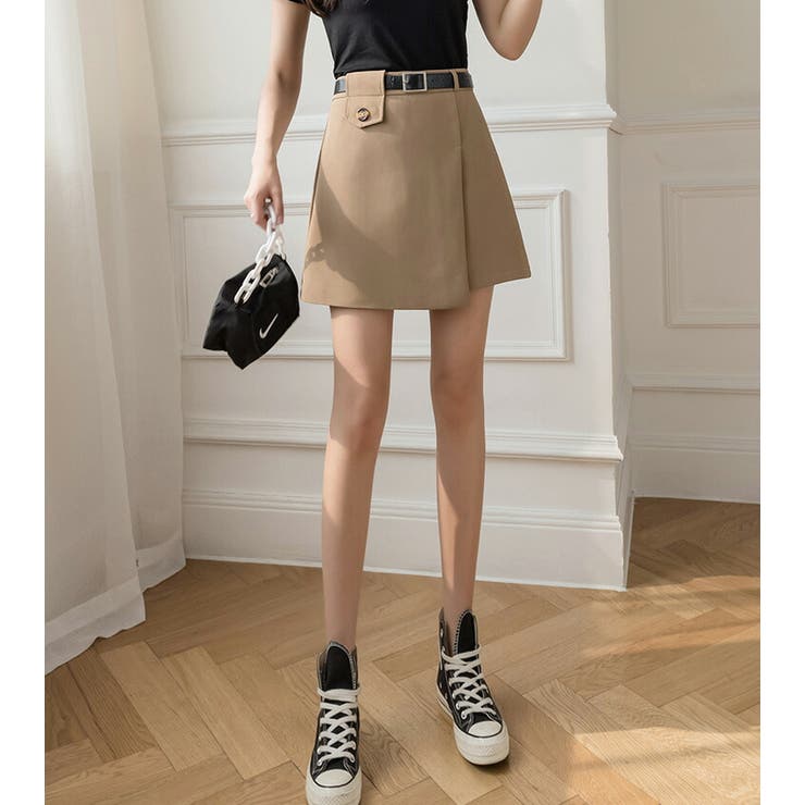 ★新品・未使用★ ELLE 春冬スカート（裏地付）w63×42 & w66×42 カワイイ CAWAII ノーアイロン艶めき女優スカート