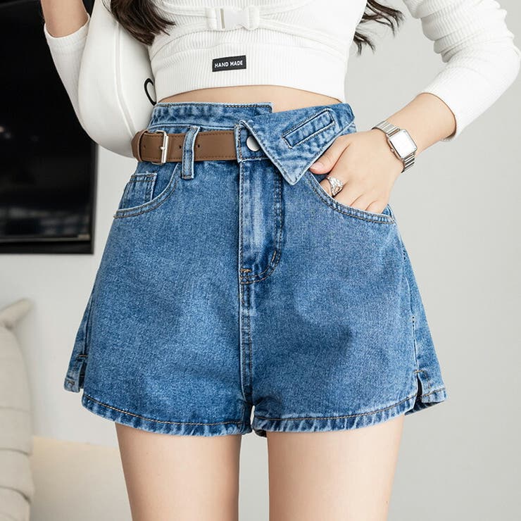 student apathy デニムショートパンツ ライトブルー デニムショートパンツ - ライトデニムブルー - レディース | H&M JP