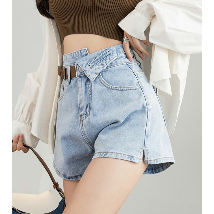 デニムショートパンツ 全2色 デニムパンツ