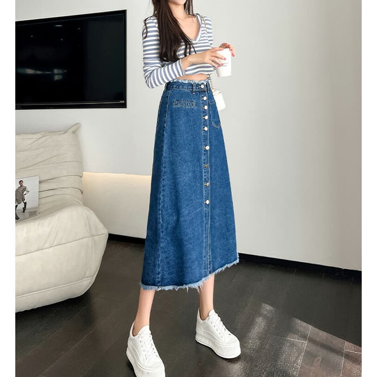 【美品】DeuxiemeClasse どんなスタイルにも◎なパーフェクトスカート ランダムドット ふんわりシルエット スカート ロング丈 Liala×PG