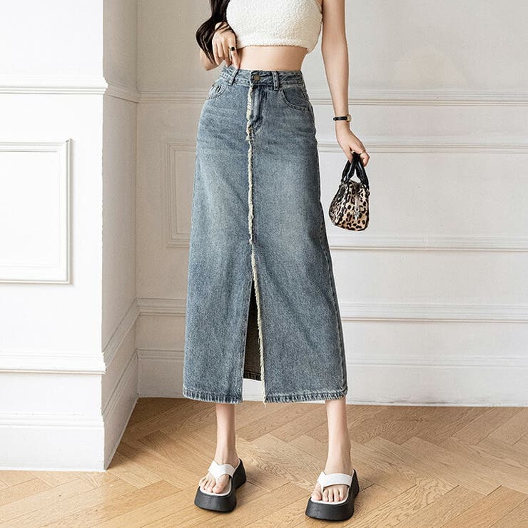 ROPE　デニムマキシスカート　定価17600円　レディース36 楽天市場】スカート ：マキシ丈タイトスカート デニム調 ◇sk026