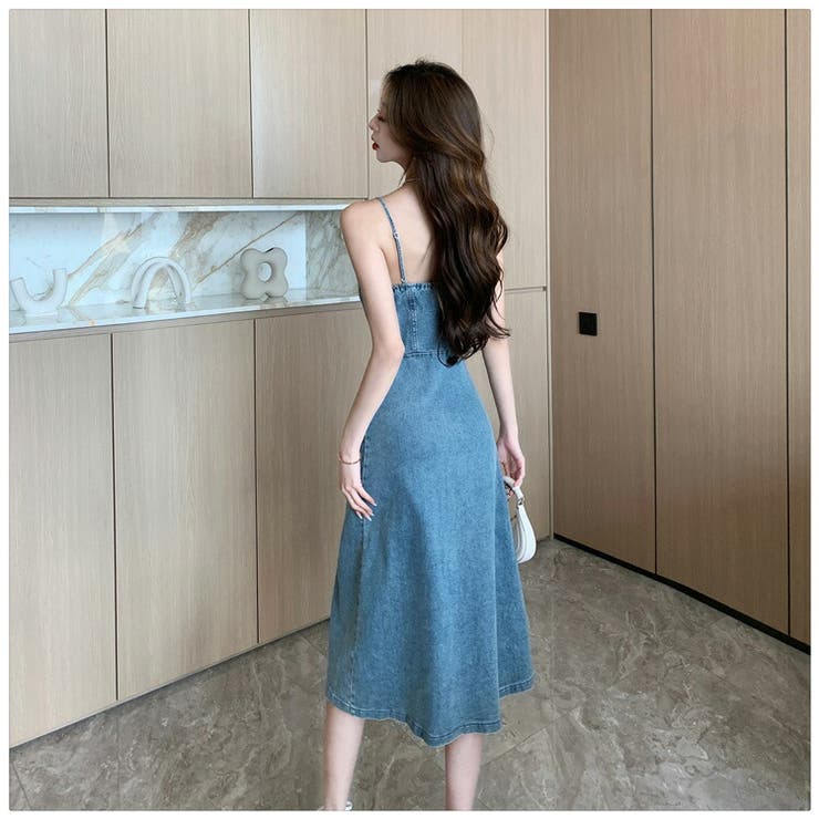 デニムワンピ Z1975ミディデニムワンピース - ブルー | ZARA Japan / 日本