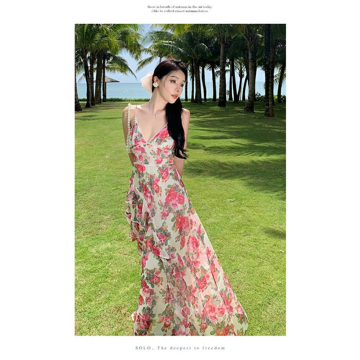 花柄背中見えキャミソールワンピースリゾート 楽天市場】リゾートワンピ 花柄 キャミワンピ 花柄ワンピ バック