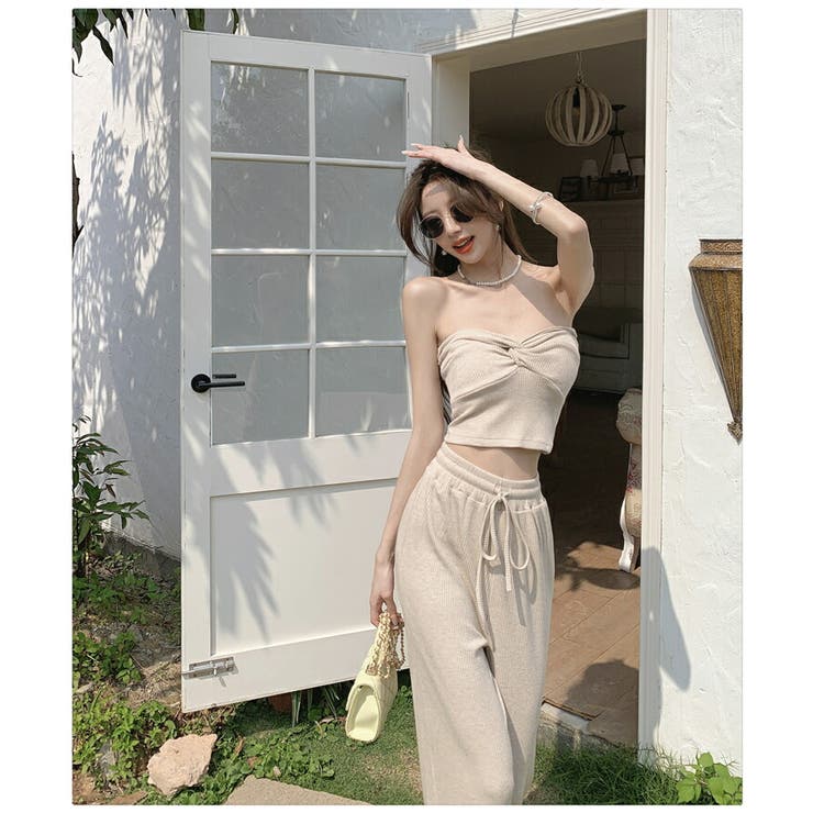 セットアップ 全3色 ベアトップ[品番：JSFW0010191]｜JS  FASHION（ジェーエスファッション）のレディースファッション通販｜SHOPLIST（ショップリスト）