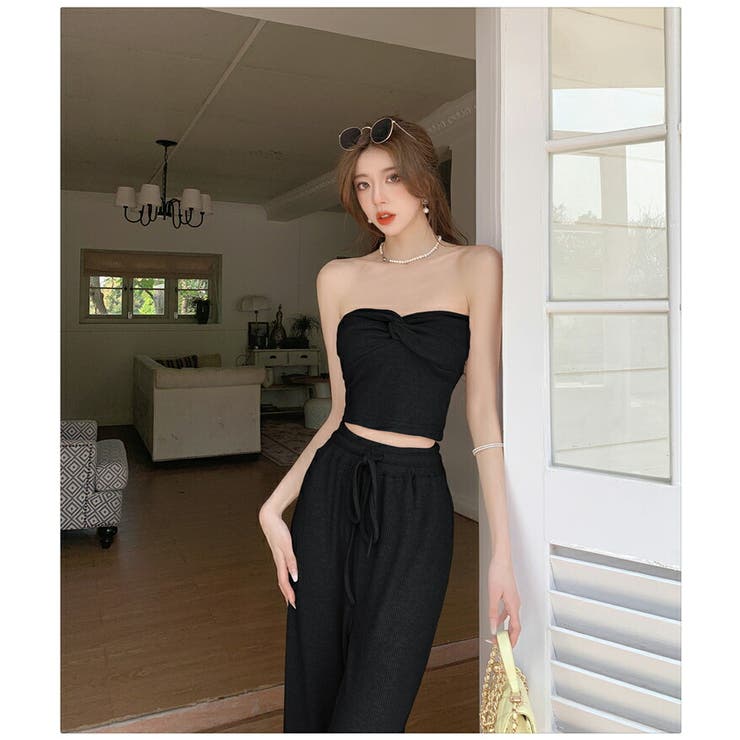 セットアップ 全3色 ベアトップ[品番：JSFW0010191]｜JS  FASHION（ジェーエスファッション）のレディースファッション通販｜SHOPLIST（ショップリスト）