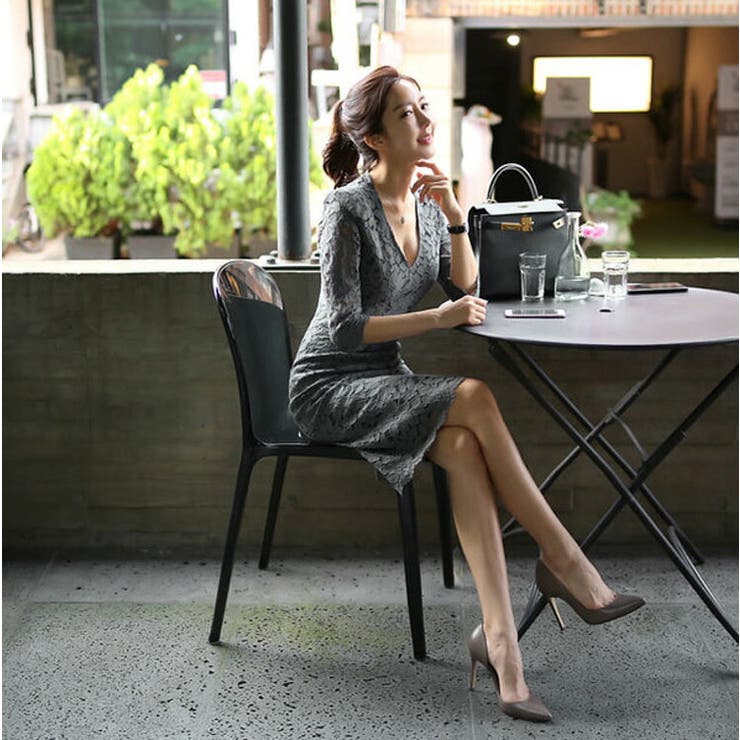 総レースワンピース パーティードレス 結婚式 | JS FASHION | 詳細画像5 