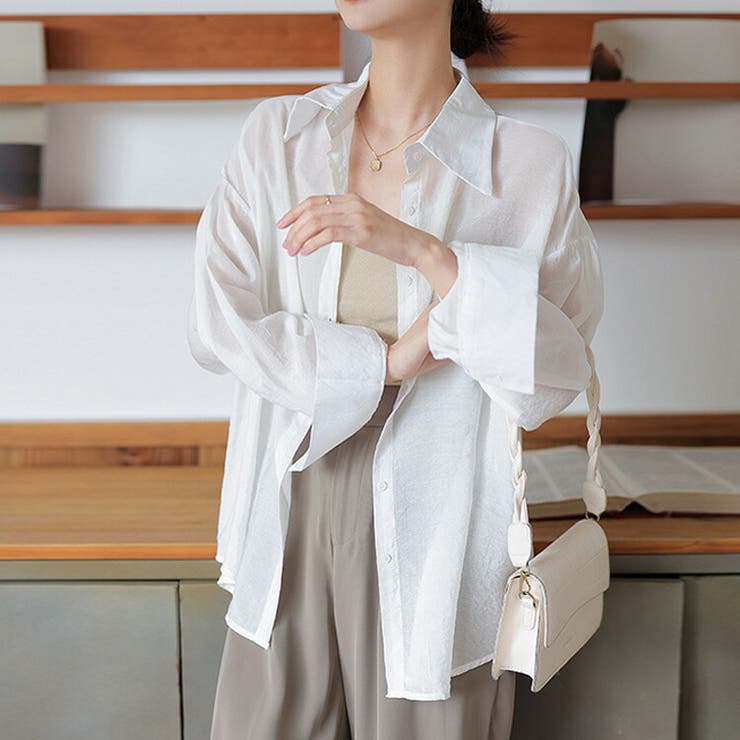 シアーシャツ 全4色 夏シャツ[品番：JSFW0010273]｜JS FASHION