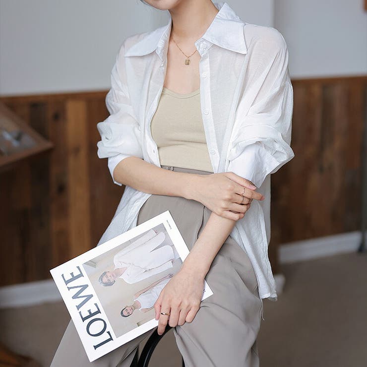 シアーシャツ 全4色 夏シャツ[品番：JSFW0010273]｜JS FASHION