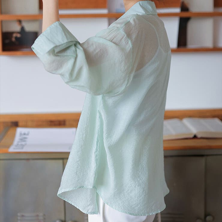 シアーシャツ 全4色 夏シャツ[品番：JSFW0010273]｜JS FASHION
