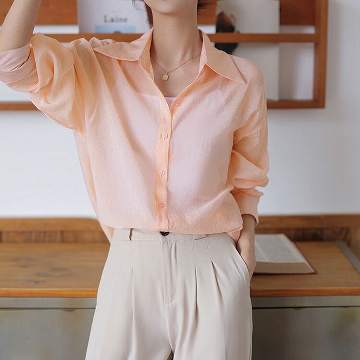 シアーシャツ 全4色 夏シャツ[品番：JSFW0010273]｜JS FASHION
