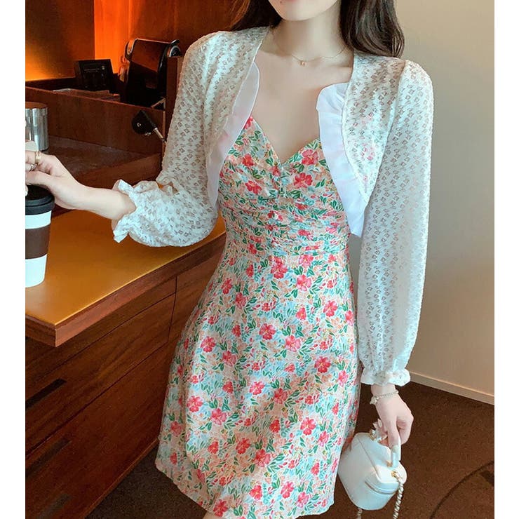 レースボレロ 全3色 長袖[品番：JSFW0010241]｜JS FASHION（ジェーエス