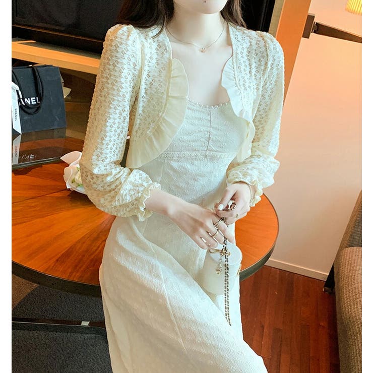 レースボレロ 全3色 長袖[品番：JSFW0010241]｜JS FASHION