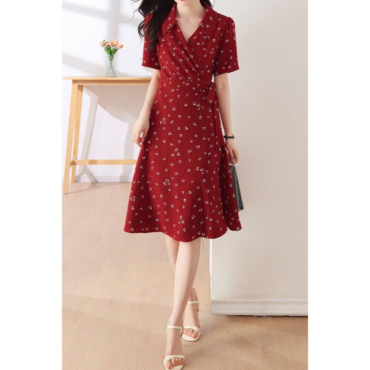 【限定❣️新作】「BRAND NEW DAY」ロングワンピース clear（クリア）の「花柄刺繍ロングキャミワンピース≪2024SS新作