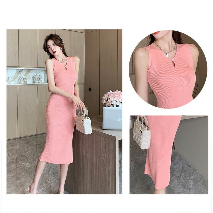 完売★Sサイズ　TFW49 ノースリーブワンピース ピンク 完売☆Sサイズ TFW49 ノースリーブワンピース ピンク 完売☆S