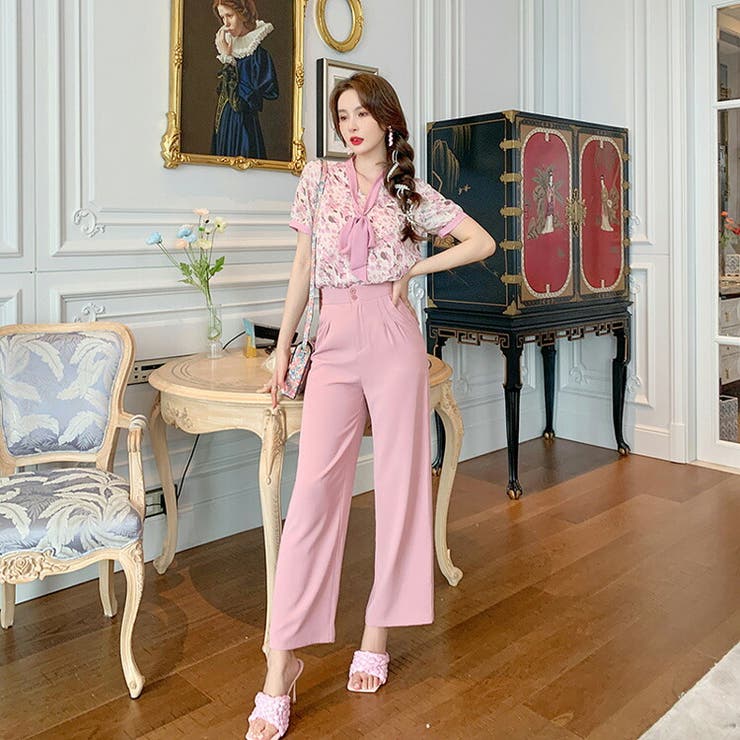 セットアップ 花柄トップス ロングパンツ[品番：JSFW0010907]｜JS  FASHION（ジェーエスファッション）のレディースファッション通販｜SHOPLIST（ショップリスト）