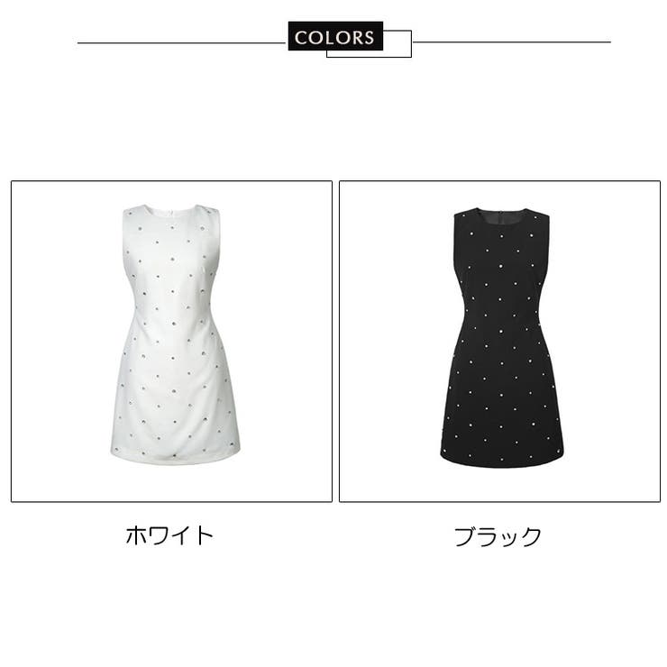 タイトワンピ 全2色 ビジュー[品番：JSFW0011118]｜JS FASHION
