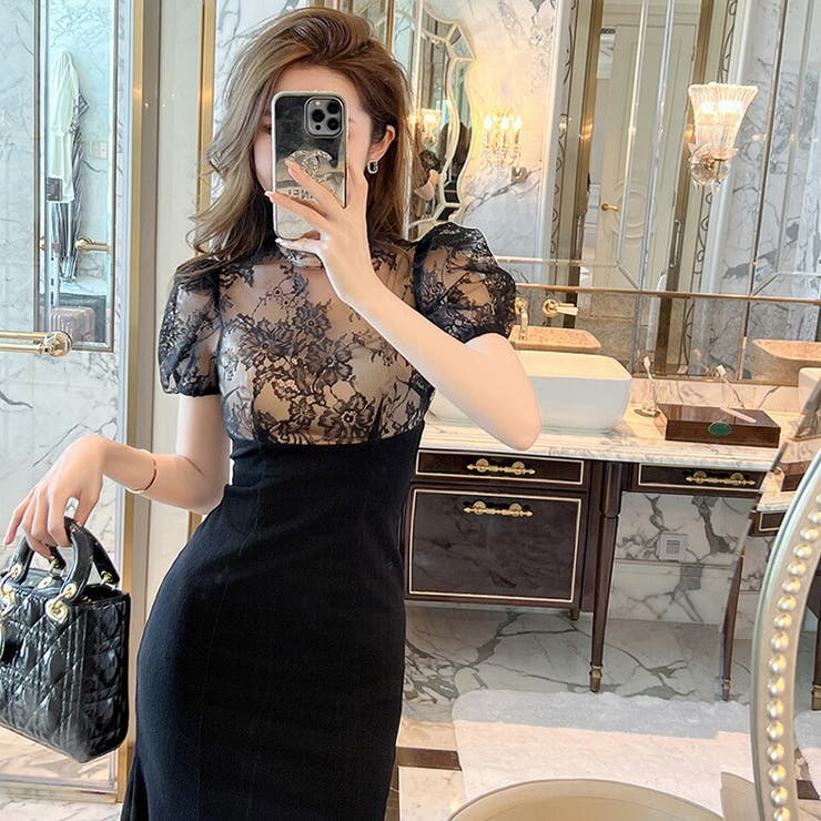 マーメイド ワンピース シースルー | JS FASHION | 詳細画像2 