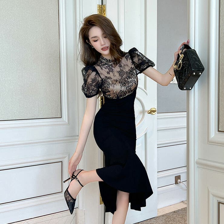 マーメイド ワンピース シースルー | JS FASHION | 詳細画像4 