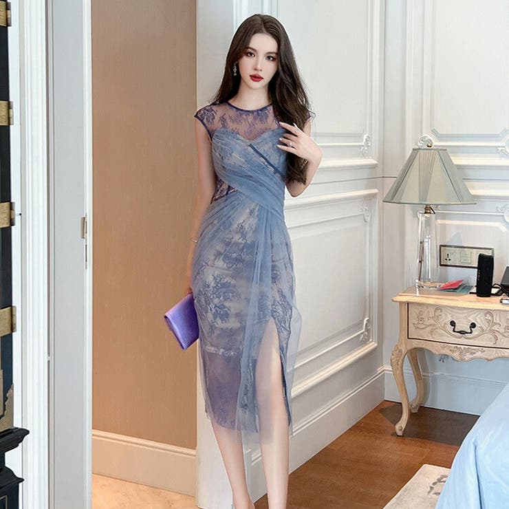 タイトワンピ 全2色 レース | JS FASHION | 詳細画像6 