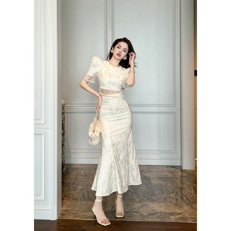 セットアップ フリンジ風トップス マーメイドスカート | JS FASHION | 詳細画像14 