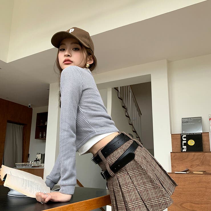 レイヤード風 ショート丈 トップス[品番：JSFW0012775]｜JS