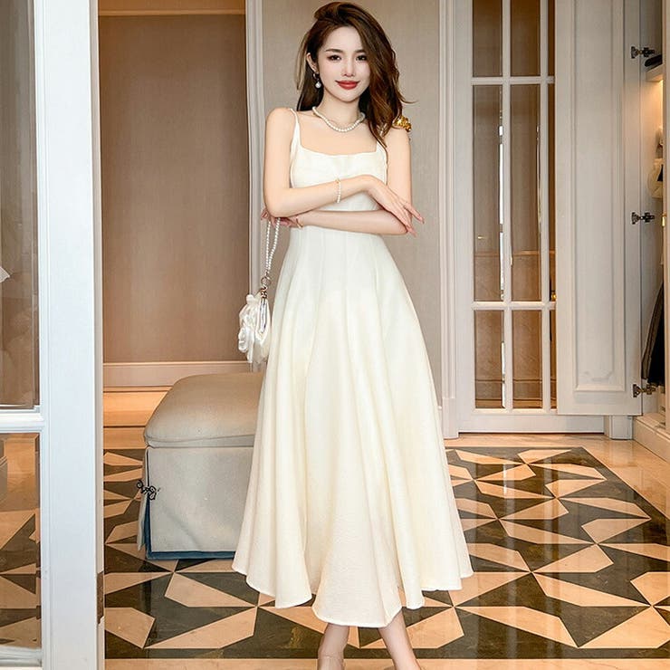 Aラインワンピ フレアワンピ キャミワンピ[品番：JSFW0011346]｜JS