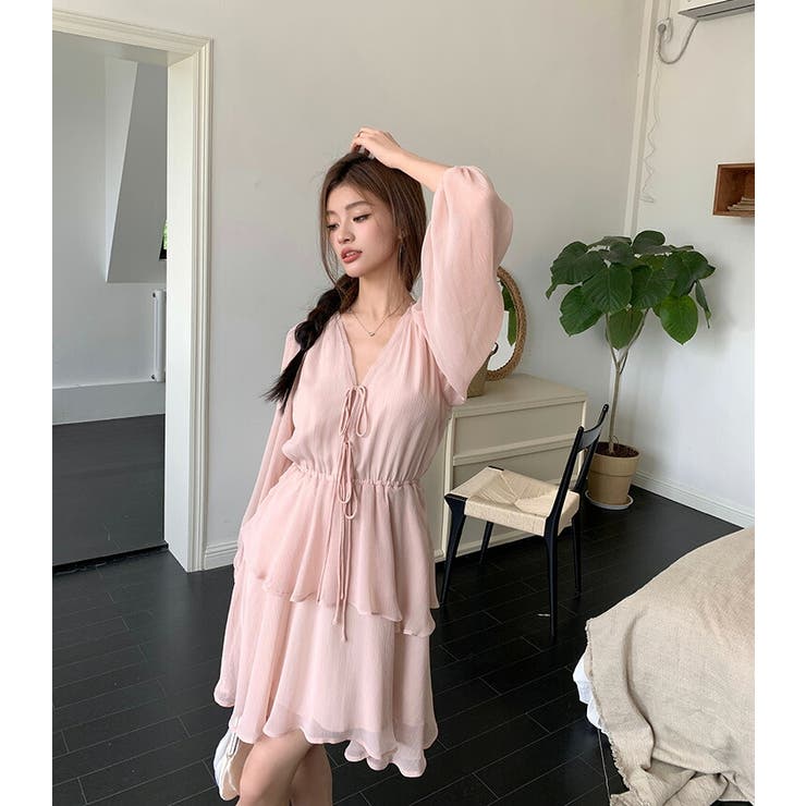 Innocent World フリルシフォンワンピース Innocent World Online Shop