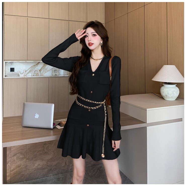 ワンピース Frill bolero pleats dress 01_b88a6465-1964-417c-bea9-