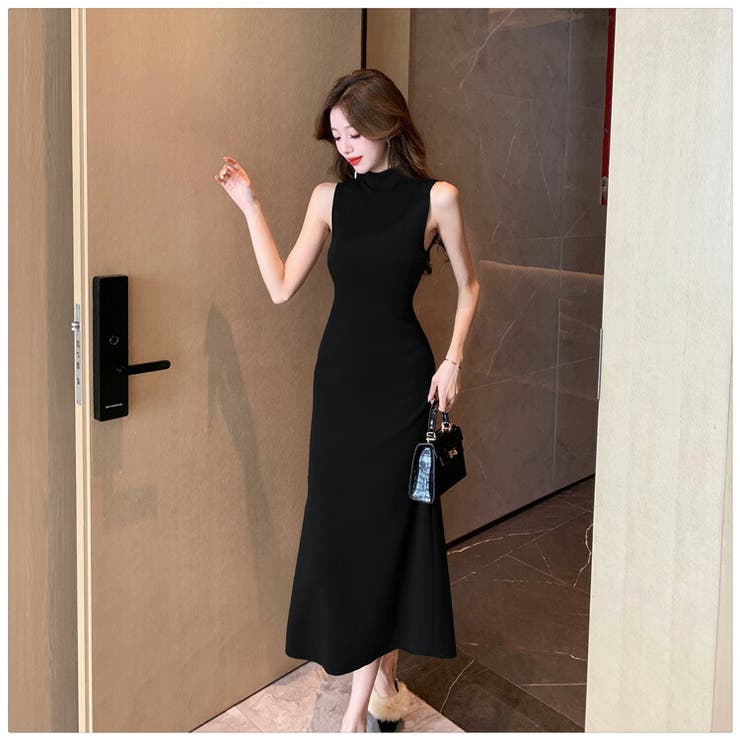 CHICWISH★ノースリーブニットワンピース 4色入り☆ ノースリーブ ニットワンピース 全4色[品番：JSFW0011889]｜JS