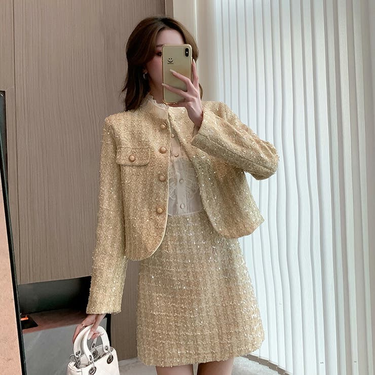 ツイード セットアップ 全2色[品番：JSFW0011822]｜JS  FASHION（ジェーエスファッション）のレディースファッション通販｜SHOPLIST（ショップリスト）