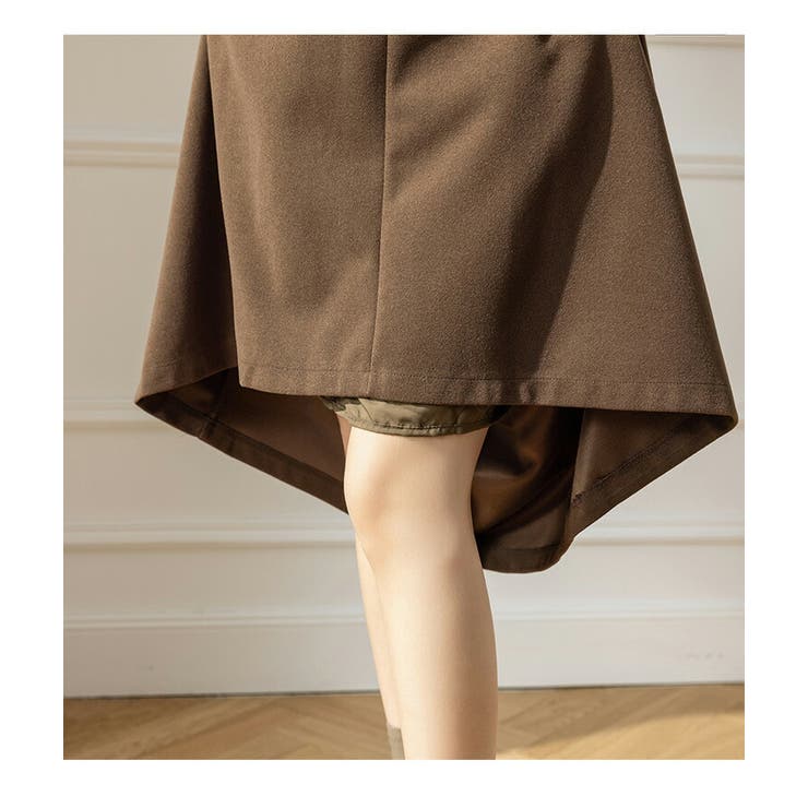 Chloé フレアスカート 36 オブスキュアブラウン Chloé フレアスカート