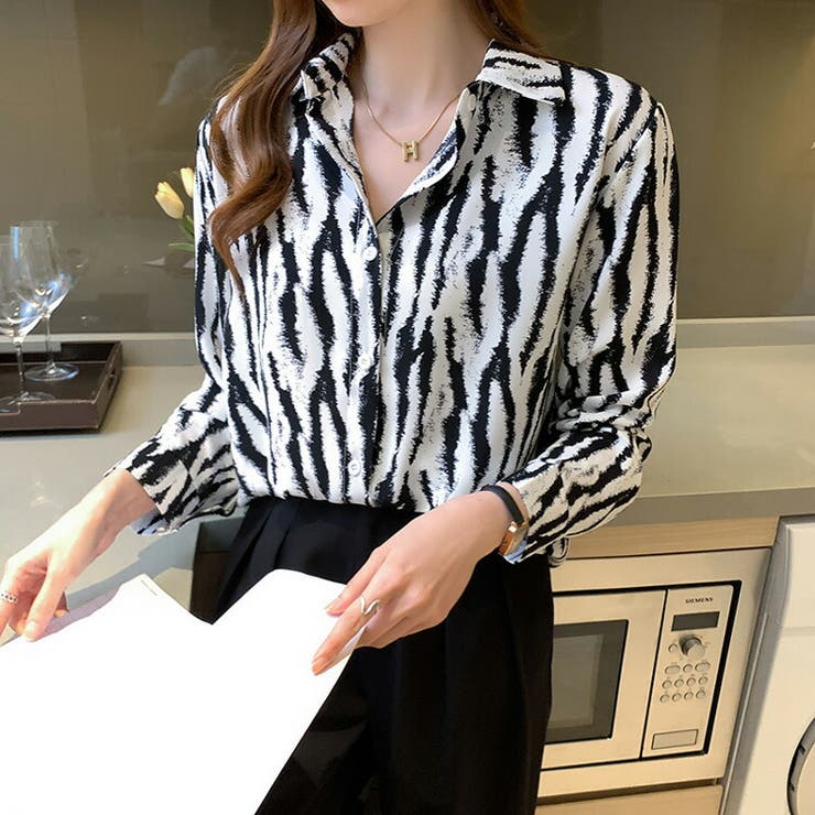 RILY ゼブラ柄シャツ　Sサイズ Sakka シャツ ゼブラ柄シャツ メンズ レディース : ZOZOTOWN